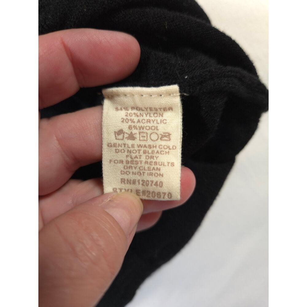 Mystree Femme Sweater Black Size Large Stretch Bubble Knit Excellent Condition - Picture 8 of 8